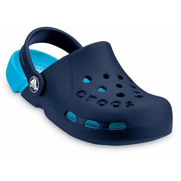 Crocs Electro Girls' Clogs Navy | Australia 1540YXFU